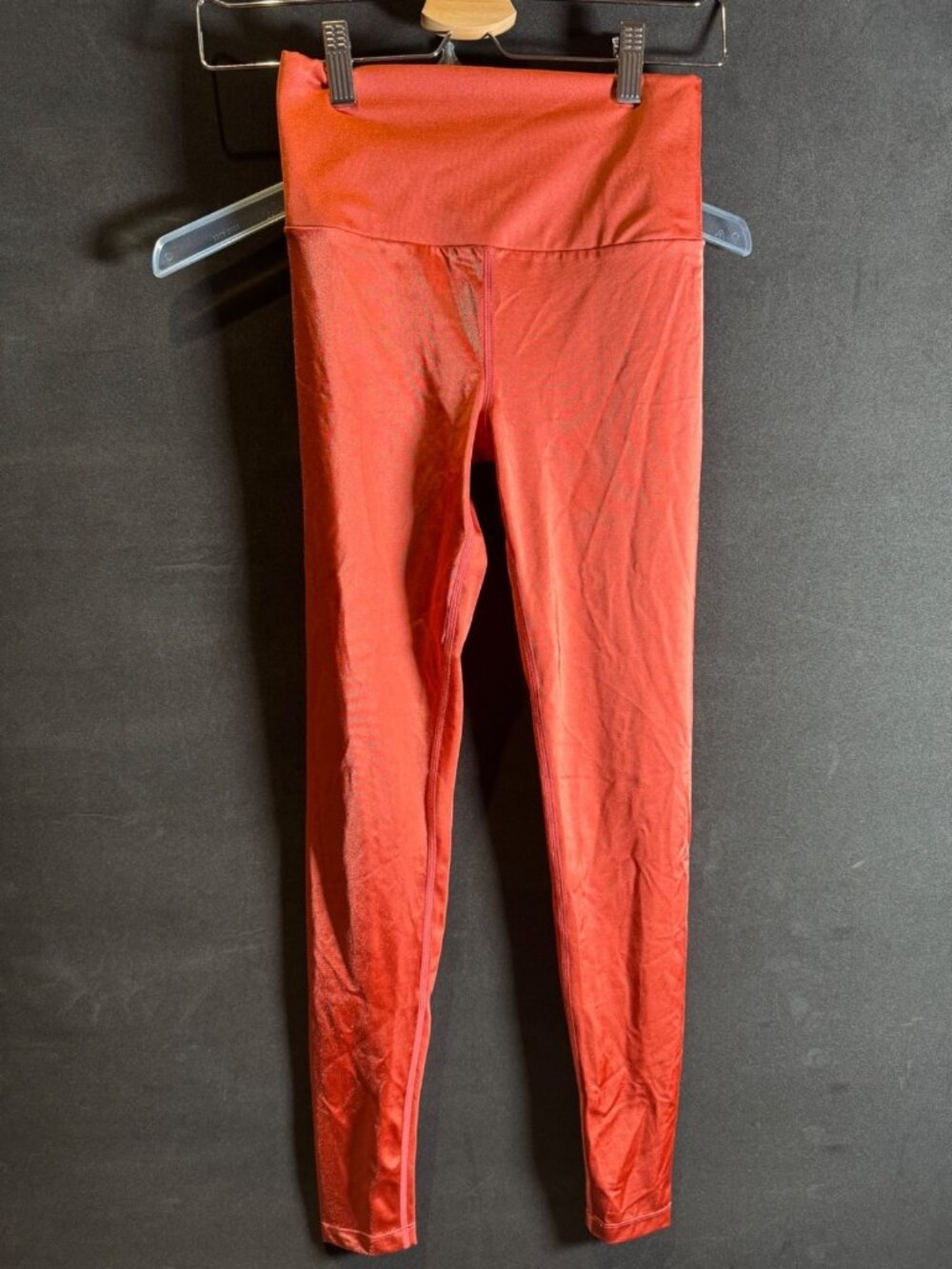 Maaji Windsor Walk Leggings Orange Womens Full Length Size Small NWOT
